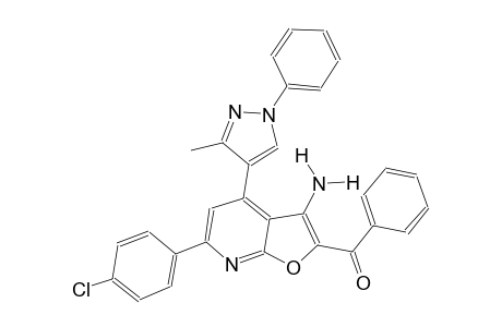[3-amino-6-(4-chlorophenyl)-4-(3-methyl-1-phenyl-1H-pyrazol-4-yl)furo[2,3-b]pyridin-2-yl](phenyl)methanone