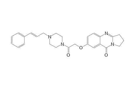 pyrrolo[2,1-b]quinazolin-9(1H)-one, 2,3-dihydro-7-[2-oxo-2-[4-[(2E)-3-phenyl-2-propenyl]-1-piperazinyl]ethoxy]-