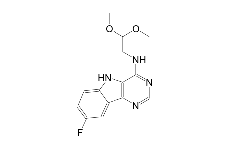 N-(2,2-dimethoxyethyl)-8-fluoro-5H-pyrimido[5,4-b]indol-4-amine