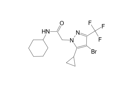 2-[4-bromo-5-cyclopropyl-3-(trifluoromethyl)-1H-pyrazol-1-yl]-N-cyclohexylacetamide