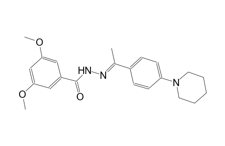 3,5-dimethoxy-N'-{(E)-1-[4-(1-piperidinyl)phenyl]ethylidene}benzohydrazide