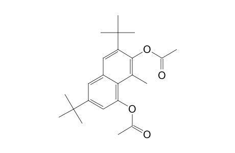 1,7-Diacetoxy-3,6-di-tert-butyl-8-methylnaphthalene