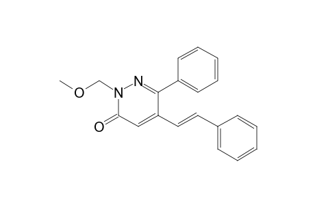 2-Methoxymethyl-6-phenyl-5-styrylpyridazin-3-one