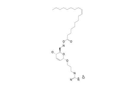 OCTADEC-9-ENOIC-ACID-[6-(3-GUANIDINO-PROPOXY)-3-HYDROXY-3,6-DIHYDRO-2H-PYRAN-2-YLMETHYL]-AMIDE-HYDROGEN-HYDROCHLORIDE