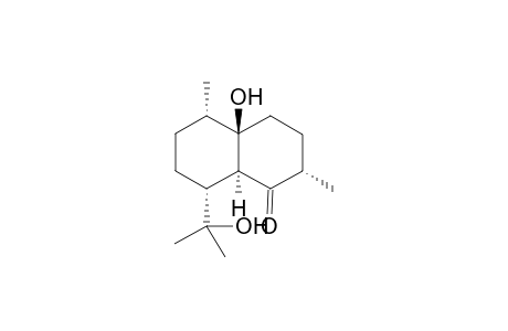 [2S-(2-.alpha.,4a-.beta.,5-.alpha.,8-.alpha.,8a-.alpha.)]-Octahydro-4a-hydroxy-8-(1-hydroxy-1-methylethyl)-2,5-dimethyl-1(2H)-naphthalenone