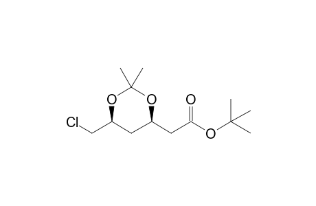 2-[(4R,6S)-6-(chloromethyl)-2,2-dimethyl-1,3-dioxan-4-yl]acetic acid tert-butyl ester