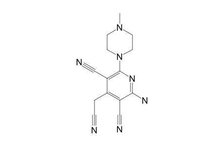 2-AMINO-4-(CYANOMETHYL)-6-(4-METHYL-1-PIPERAZINYL)-3,5-PYRIDINE-DI-CARBONITRILE