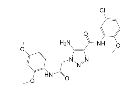 5-amino-N-(5-chloro-2-methoxyphenyl)-1-[2-(2,4-dimethoxyanilino)-2-oxoethyl]-1H-1,2,3-triazole-4-carboxamide