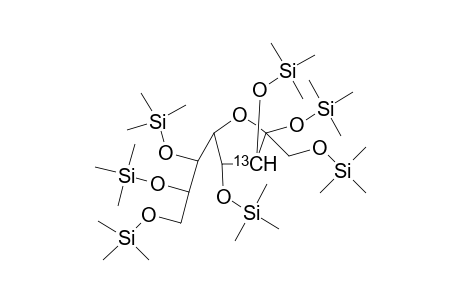 3-[13C]-per-O-TMS-D-glycero-D-ido-beta-octulofuranoside