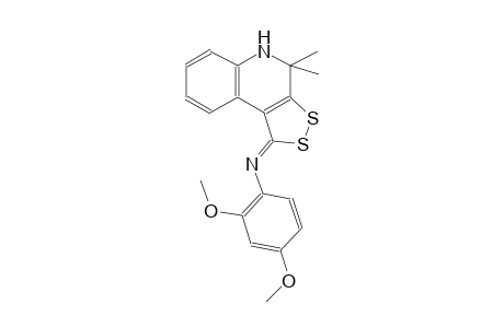 N-[(1Z)-4,4-dimethyl-4,5-dihydro-1H-[1,2]dithiolo[3,4-c]quinolin-1-ylidene]-2,4-dimethoxyaniline