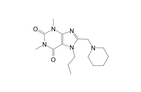 1,3-dimethyl-8-(1-piperidinylmethyl)-7-propyl-3,7-dihydro-1H-purine-2,6-dione