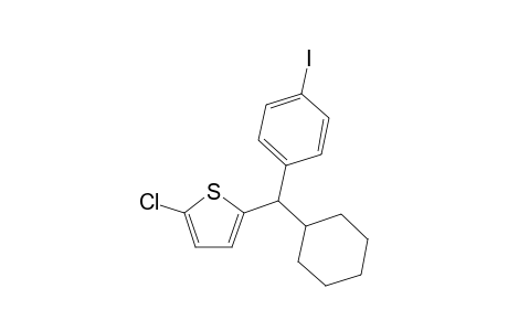 2-chloro-5-(cyclohexyl(4-iodophenyl)methyl)thiophene