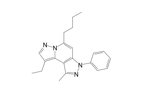 5-Butyl-9-ethyl-1-methyl-3-phenyl-3H-dipyrazolo[1,5-a:4',3'-c]pyridine