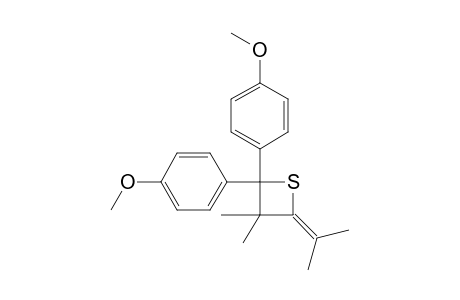 3,3-Dimethyl-2,2-bis-[4-methoxy-phenyl]-4-isopropylidene-thietane