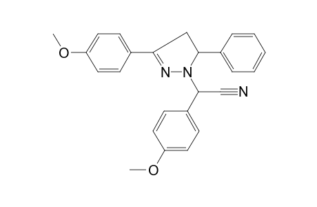 (4-methoxyphenyl)[3-(4-methoxyphenyl)-5-phenyl-4,5-dihydro-1H-pyrazol-1-yl]acetonitrile