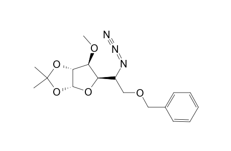 1,2-O-ISOPROPYLIDENE-3-O-METHYL-5-DEOXY-5-AZIDO-6-O-BENZYL-ALPHA-D-GLUCOFURANOSE