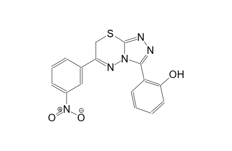 2-[6-(3-nitrophenyl)-7H-[1,2,4]triazolo[3,4-b][1,3,4]thiadiazin-3-yl]phenol