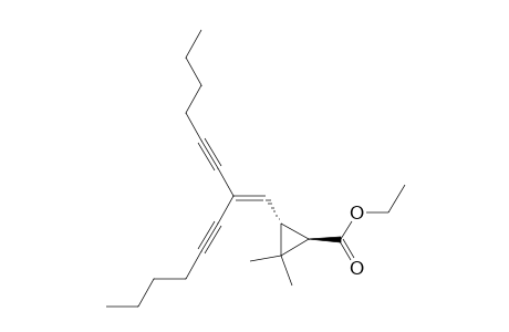 (1R,3R)-3-(2-hex-1-ynyloct-1-en-3-ynyl)-2,2-dimethyl-1-cyclopropanecarboxylic acid ethyl ester