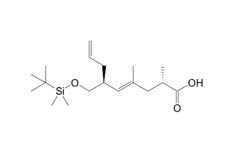 (2S,4E,6R)-6-(tert-Butyldimethylsilyl)oxymethyl-2,4-dimethyl-4,8-nonadienoic acid