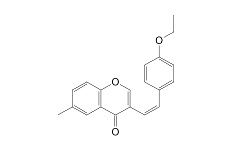 3-[(Z)-2-(4-ethoxyphenyl)ethenyl]-6-methyl-1-benzopyran-4-one