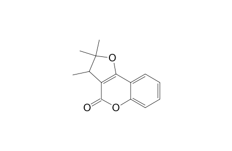 4H-Furo[3,2-c][1]benzopyran-4-one, 2,3-dihydro-2,2,3-trimethyl-, (.+-.)-