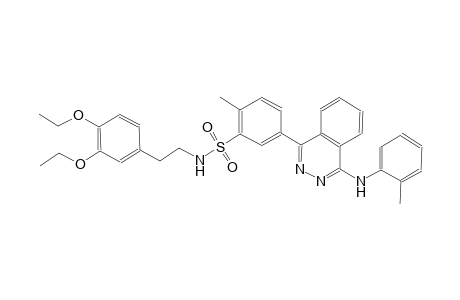 benzenesulfonamide, N-[2-(3,4-diethoxyphenyl)ethyl]-2-methyl-5-[4-[(2-methylphenyl)amino]-1-phthalazinyl]-