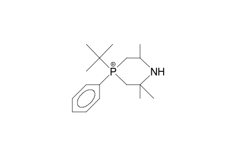 4-tert-Butyl-2,2,6-trimethyl-4-phenyl-1-aza-phosphorinanium cation (ph ax)