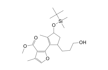 Methyl 2-[3-(Dimethyl-t-butylsilyloxy)-5-(3-hydroxypropyl)-2-methylcyclopent-1-enyl]-4-methylfuran-3-carboxylate