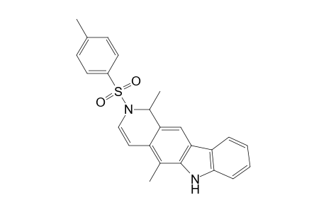1H-Pyrido[4,3-b]carbazole, 2,6-dihydro-1,5-dimethyl-2-[(4-methylphenyl)sulfonyl]-, (.+-.)-