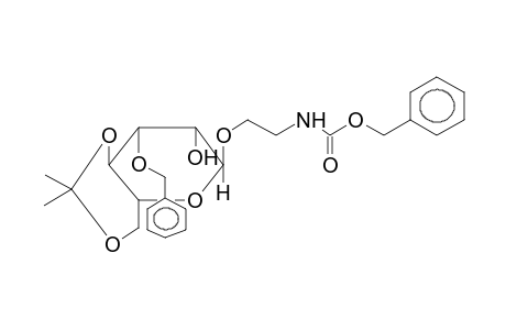 2-BENZYLOXYCARBONYLAMINOETHYL 3-O-BENZYL-4,6-O-ISOPROPYLIDENE-ALPHA-D-MANNOPYRANOSIDE