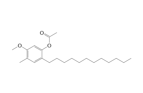 2-Dodecyl-5-methoxy-4-methylphenyl acetate
