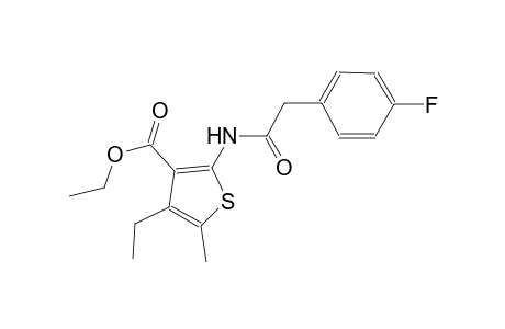 ethyl 4-ethyl-2-{[(4-fluorophenyl)acetyl]amino}-5-methyl-3-thiophenecarboxylate
