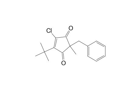 2-Benzyl-4-tert-butyl-5-chloro-2-methylcyclopent-4-ene-1,3-dione