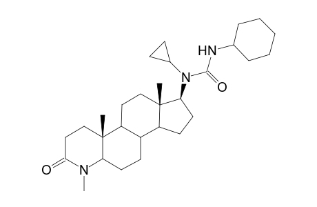 17.beta.-(Ureylene-N-cyclopropyl-N'-cyclohexyl)-4-methyl-4-aza-5.alpha.-androstan-3-one