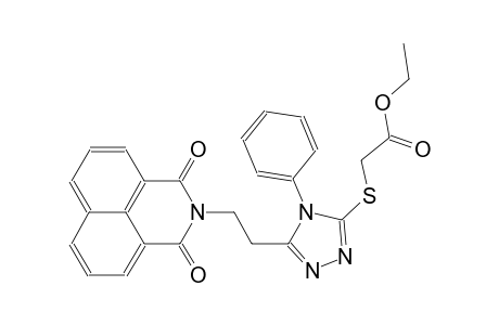 acetic acid, [[5-[2-(1,3-dioxo-1H-benz[de]isoquinolin-2(3H)-yl)ethyl]-4-phenyl-4H-1,2,4-triazol-3-yl]thio]-, ethyl ester