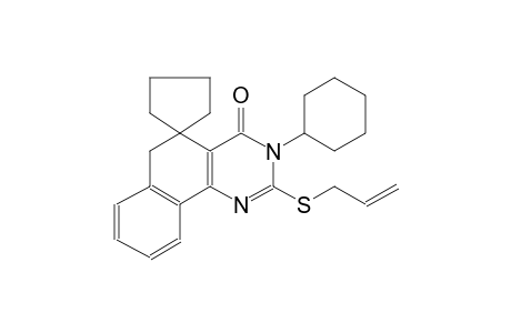 2-(allylthio)-3-cyclohexyl-3H-spiro[benzo[h]quinazoline-5,1'-cyclopentan]-4(6H)-one