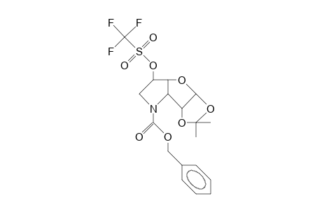 N-Benzyloxycarbonyl-3,6-dideoxy-3,6-imino-1,2-O-isopropylidene-5-O-trifluoromethanesulfonyl-A-D-glucofuranose