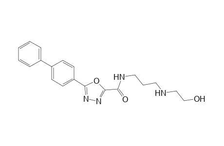 N-[3-(2-Hydroxyethylamino)-propyl]-5-(biphenyl-4-yl)-1,3,4-oxadiazole-2-carboxamide