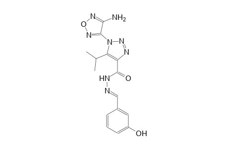 1-(4-amino-1,2,5-oxadiazol-3-yl)-N'-[(E)-(3-hydroxyphenyl)methylidene]-5-isopropyl-1H-1,2,3-triazole-4-carbohydrazide