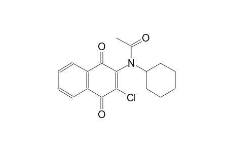 N-(3-chloro-1,4-dioxo-1,4-dihydro-2-naphthalenyl)-N-cyclohexylacetamide