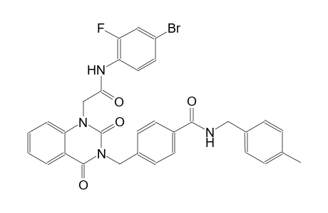 4-[(1-[2-(4-bromo-2-fluoroanilino)-2-oxoethyl]-2,4-dioxo-1,4-dihydro-3(2H)-quinazolinyl)methyl]-N-(4-methylbenzyl)benzamide