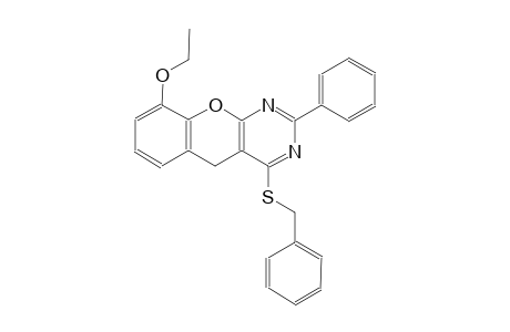 5H-[1]benzopyrano[2,3-d]pyrimidine, 9-ethoxy-2-phenyl-4-[(phenylmethyl)thio]-