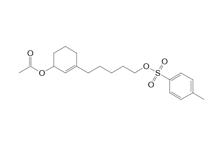 3-[5'-(Tolyl)(4'-sulfonyloxy)pentyl]cyclohex-2-enyl acetate
