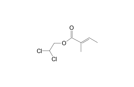 2,2-Dichloroethyl (E)-2-methylbut-2-enoate