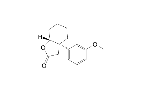 2(3H)-Benzofuranone, hexahydro-3a-(3-methoxyphenyl)-, trans-