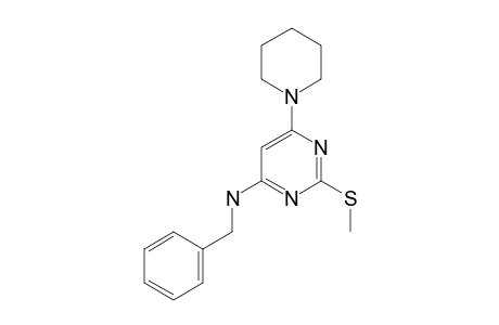 N-BENZYL-2-METHYLTHIO-6-(PIPERIDIN-1-YL)-PYRIMIDIN-4-AMINE