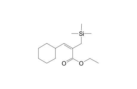 Ethyl 3-cyclohexyl-2-[(trimethylailyl)methyl)-2-propenoate