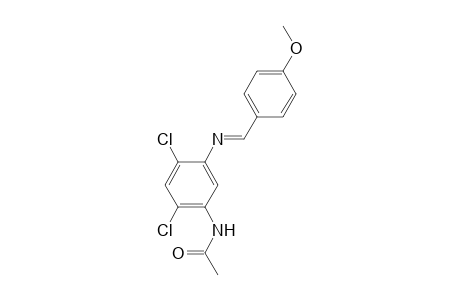 Acetamide, N-[2,4-dichloro-5-(4-methoxybenzylidenamino)phenyl]-