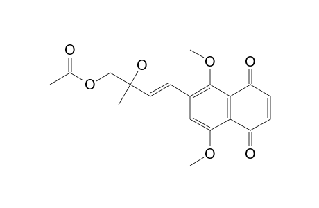 (3E)-4-(1,4-DIMETHOXY-5,8-DIOXO-5,8-DIHYDRONAPHTHALEN-2-YL)-2-HYDROXY-2-METHYLBUT-3-EN-1-YL-ACETATE