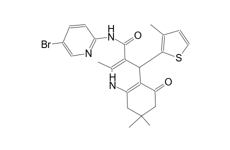 N-(5-bromo-2-pyridinyl)-2,7,7-trimethyl-4-(3-methyl-2-thienyl)-5-oxo-1,4,5,6,7,8-hexahydro-3-quinolinecarboxamide